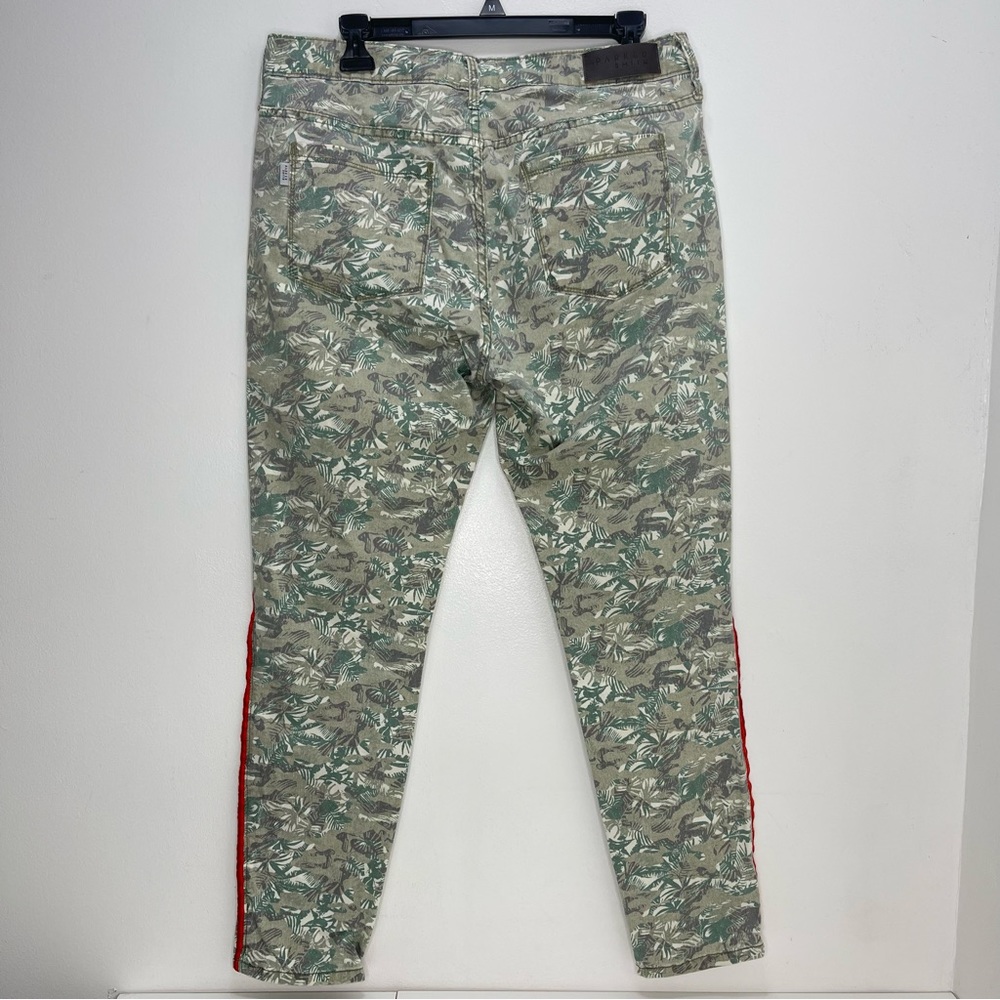 Parker Smith All over leaf Print Jeans Tropical - Picture 2 of 7